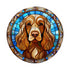 Cocker (Working) Brown Glass Suncatcher Worktop Saver